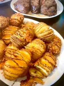 Cheesy Hasselback Potatoes