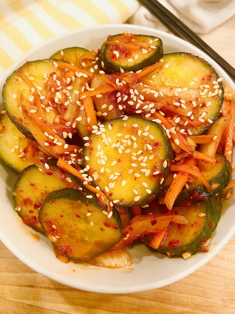 cucumber kimchi side dish