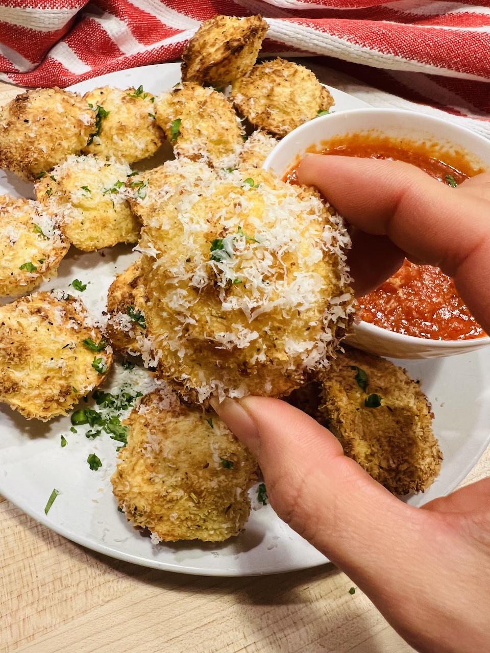 Air Fryer Ravioli Bites (Ultimate appetizer or party snack!) Olivia Yi