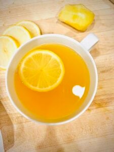 Soothing Ginger Lemon Tea with Honey