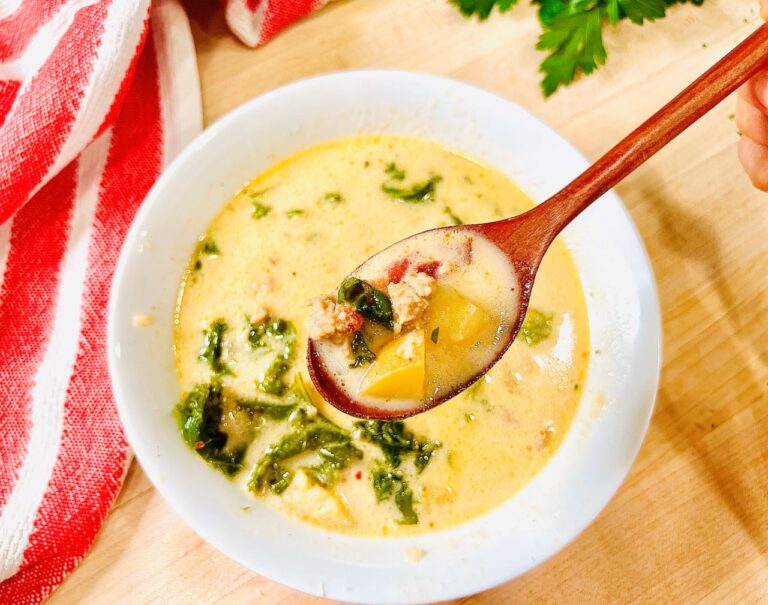 Spoonful of Zuppa Toscana Soup