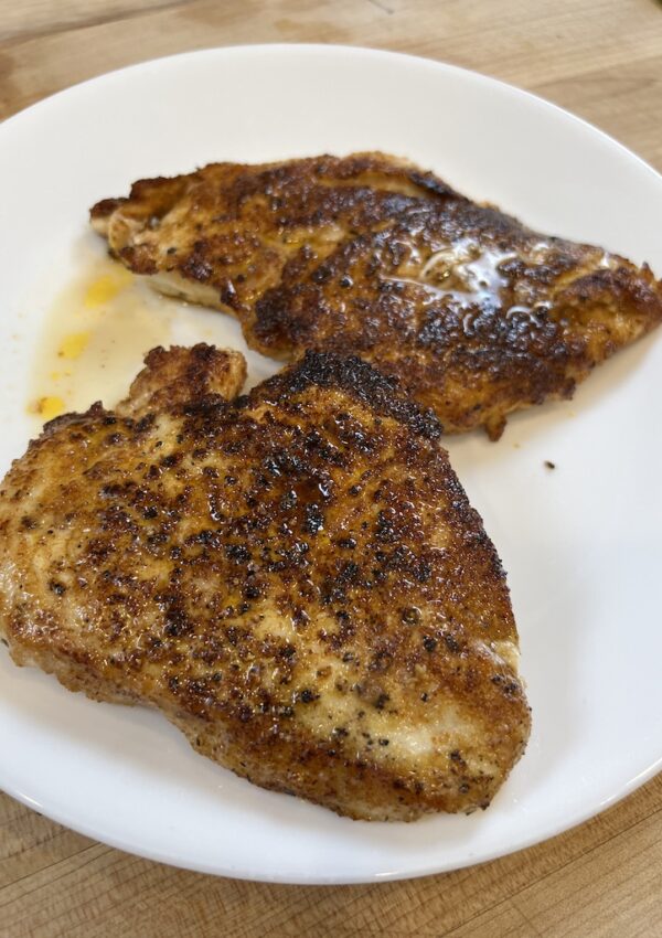Perfectly cooked chicken breasts