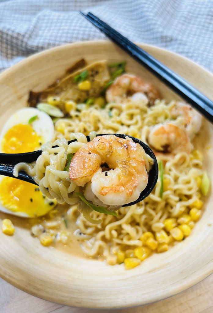 Shrimp Ramen Close Up