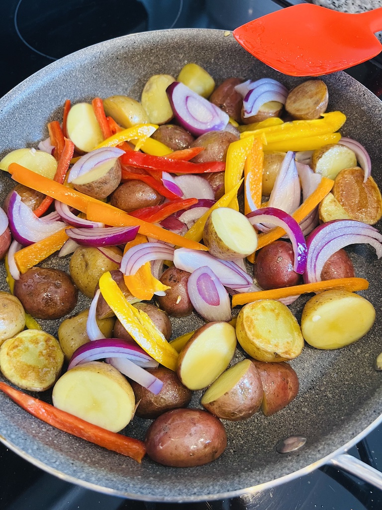 Potatoes and vegetable saute