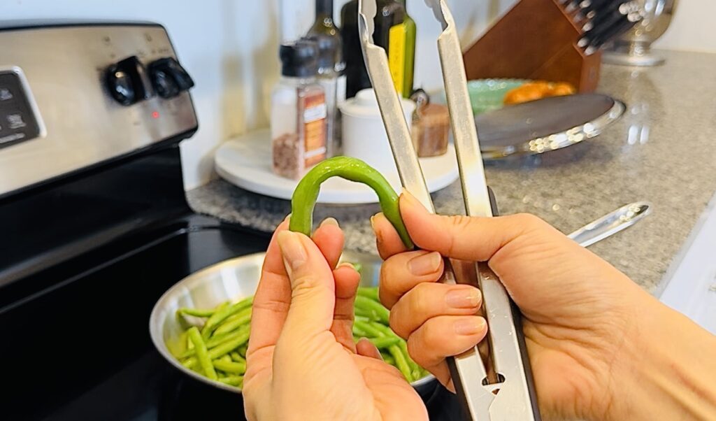 bending the green bean