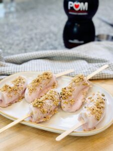 Healthy Banana Popsicles