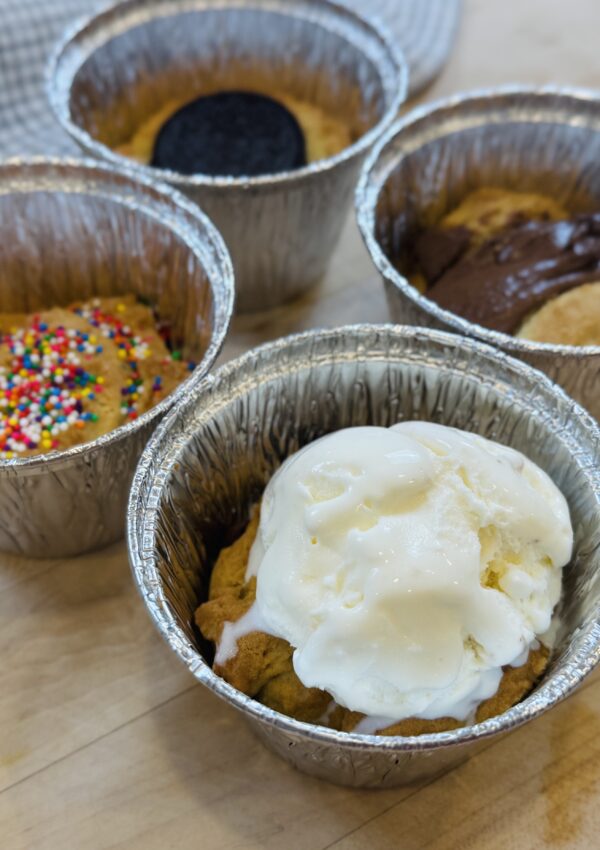 Air Fryer Cookie Cups With Toppings