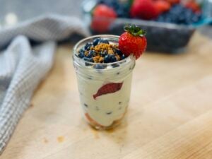 High Protein Berry Trifle (No Bake Dessert)